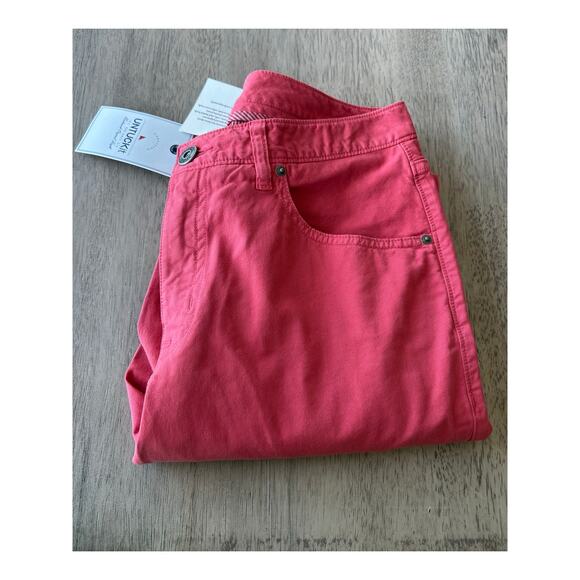 Untuckit Men's El Circo Red Straight Leg Pants 32x32 - Picture 5 of 5